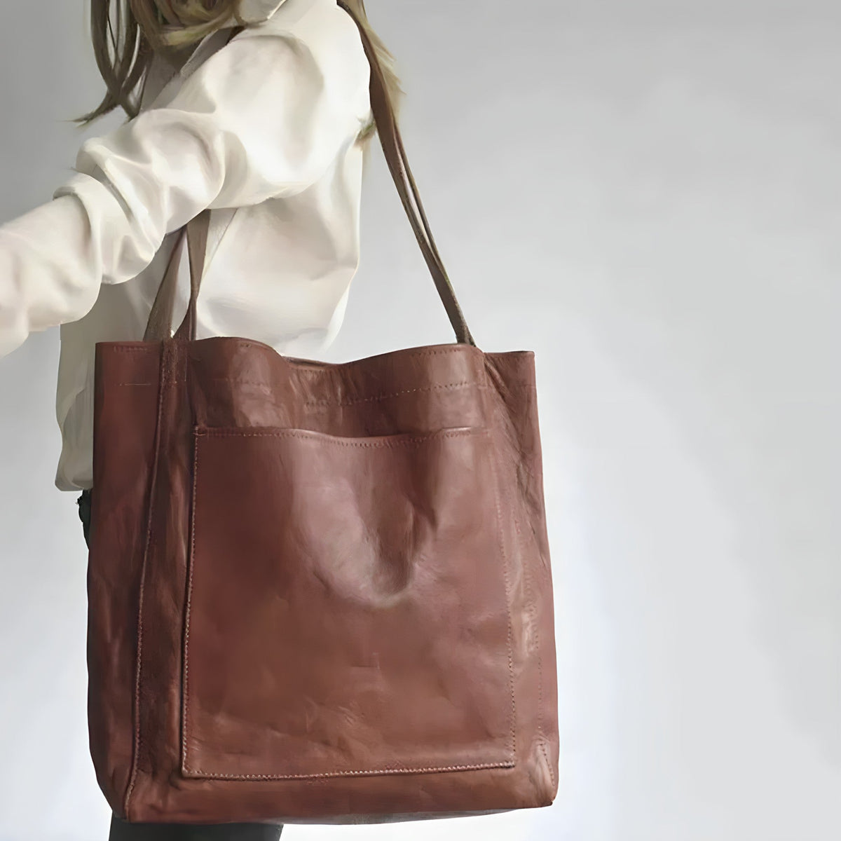 Juana | Minimalist Leather Tote Bag