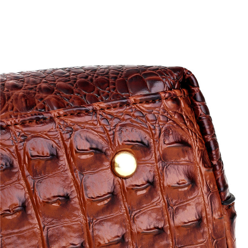 Amalia | Bicolor Crocodile Texture Bag