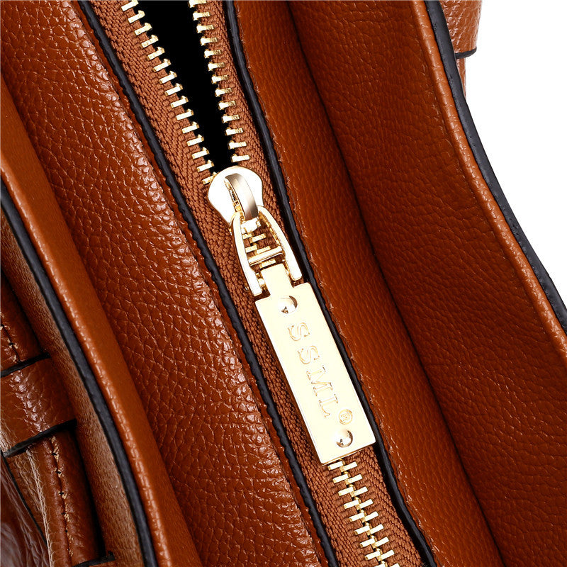 Amalia | Bicolor Crocodile Texture Bag